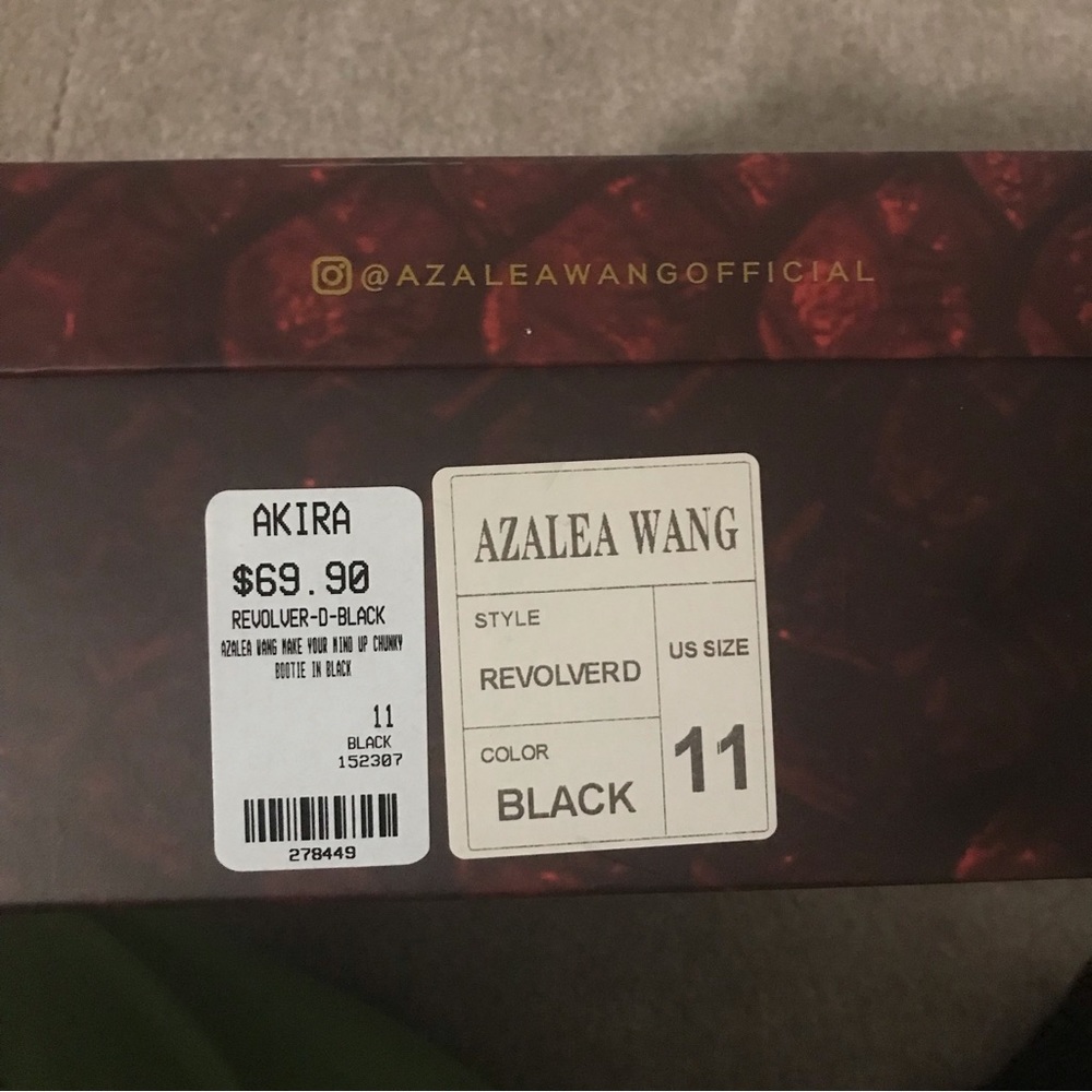 4| Azalea Wang Black Pointed Booties Silver Laces - image 7